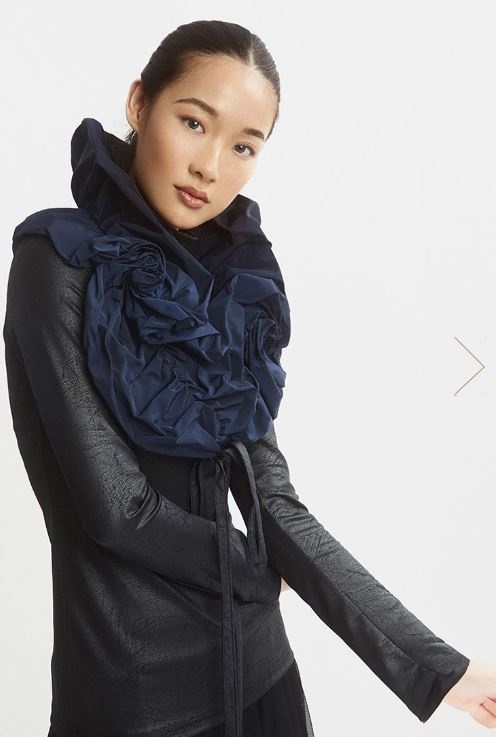 DINH BA FOULARD BAROQUE MARINE