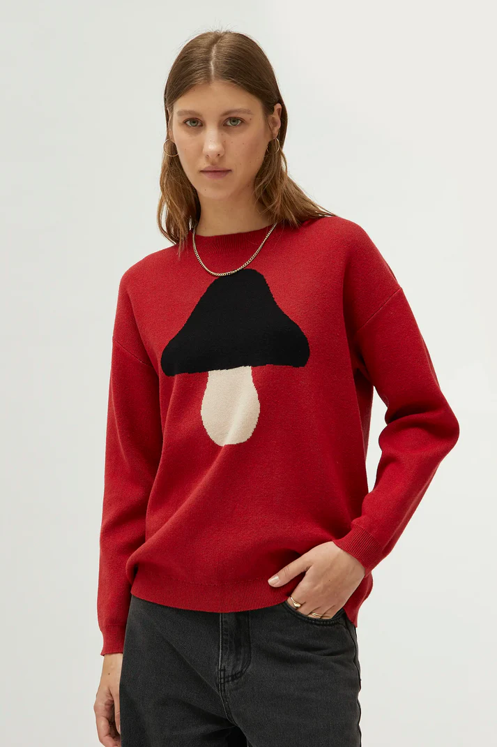 COMPANIA PULL CHAMPIGNON ROUGE