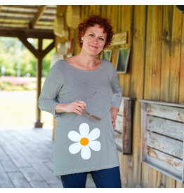 RIEN NE SE PERD TOUT SE CREE RIEN NE SE PERD TUNIQUE ZUMBA RAYE MARINE/BLANC