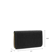 PIXIE MOOD PIXIE MOOD SANDY PLEATED WALLET BLACK