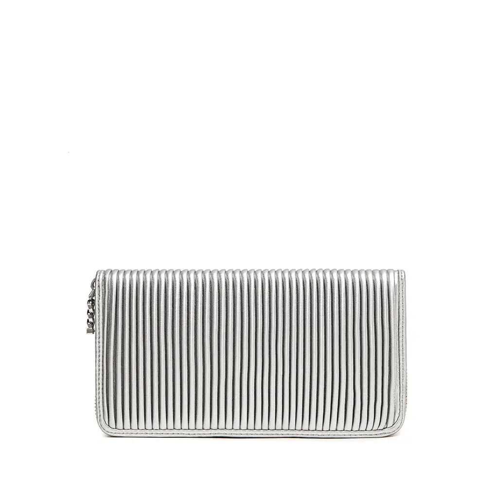 PIXIE MOOD PIXIE MOOD SANDY PLEATED WALLET SILVER