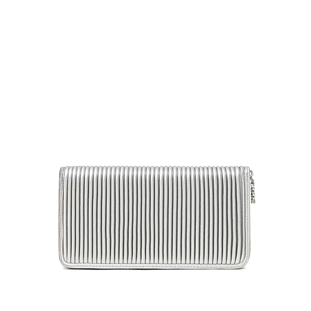 PIXIE MOOD PIXIE MOOD SANDY PLEATED WALLET SILVER