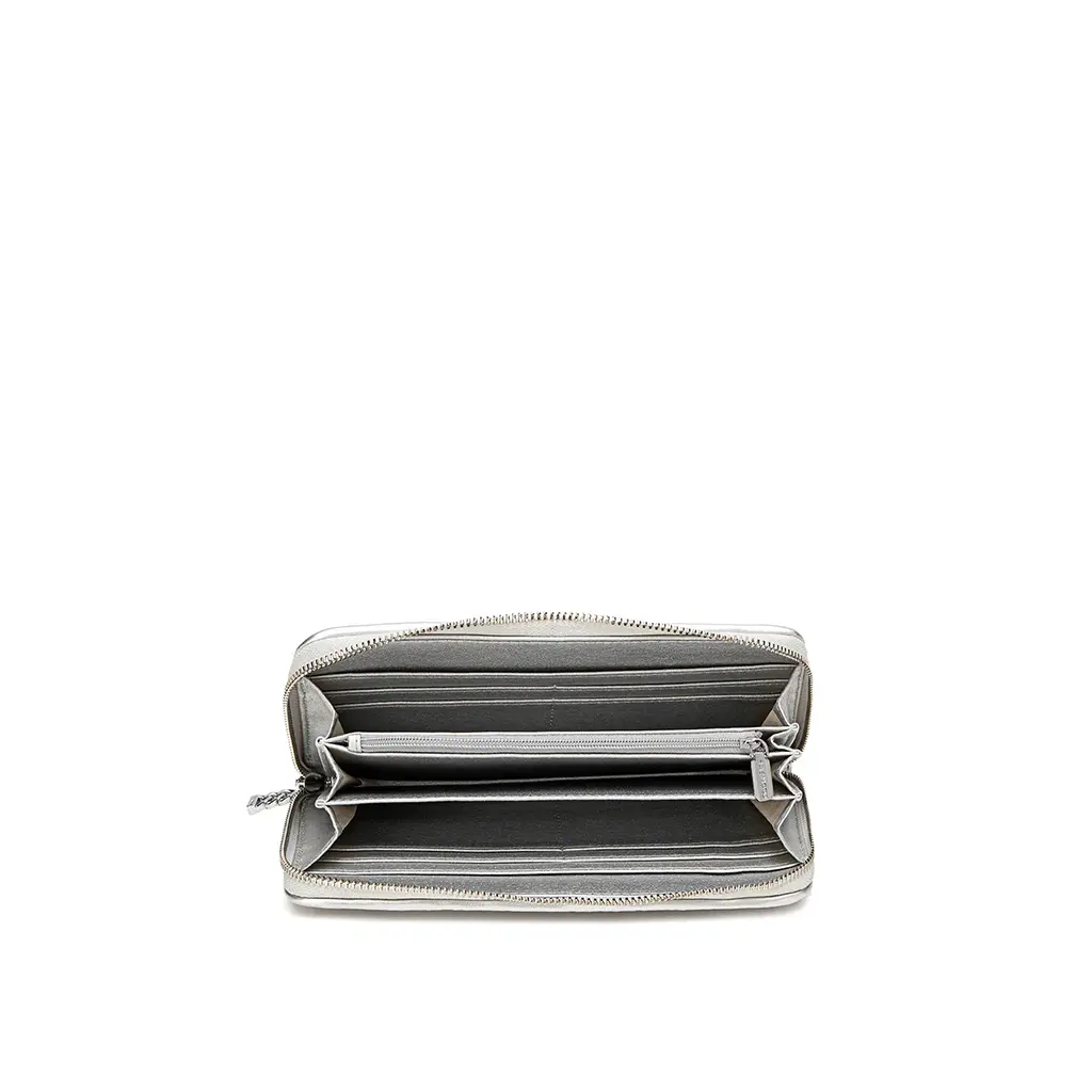 PIXIE MOOD PIXIE MOOD SANDY PLEATED WALLET SILVER