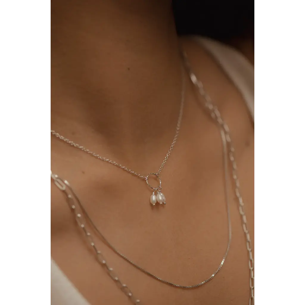 BOA BIJOUX Copy of BOA COLLIER DOORI ARGENT