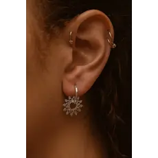 BOA BIJOUX BOA BOUCLE OREILLE VITRI ARGENT