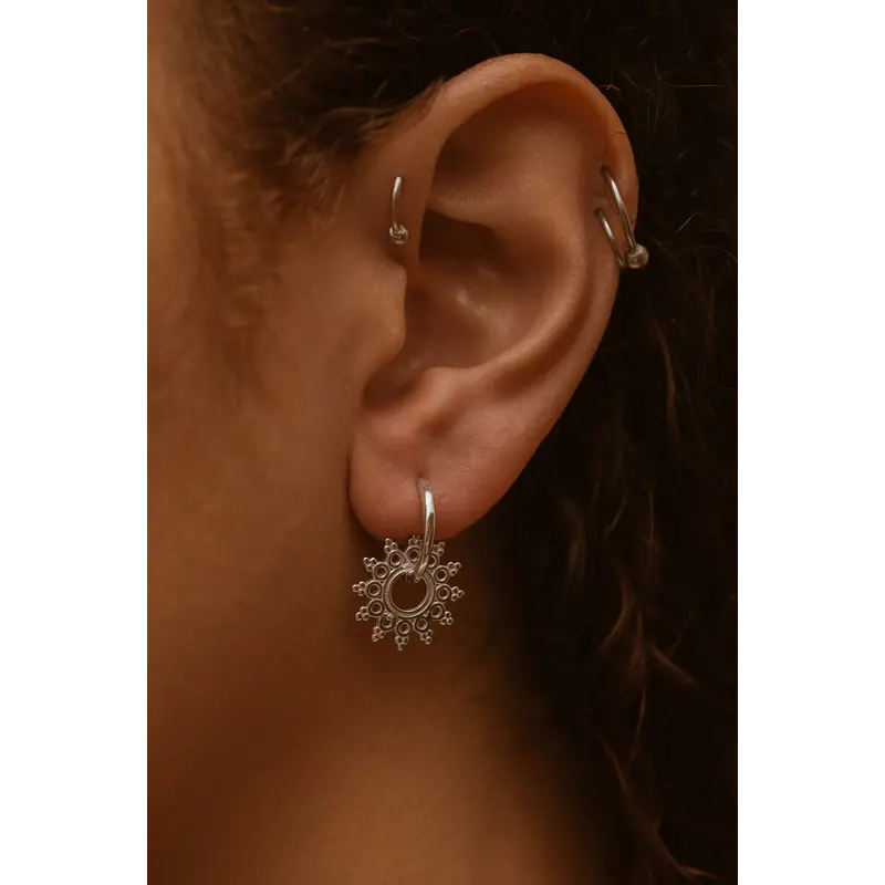 BOA BIJOUX BOA BOUCLE OREILLE VITRI ARGENT