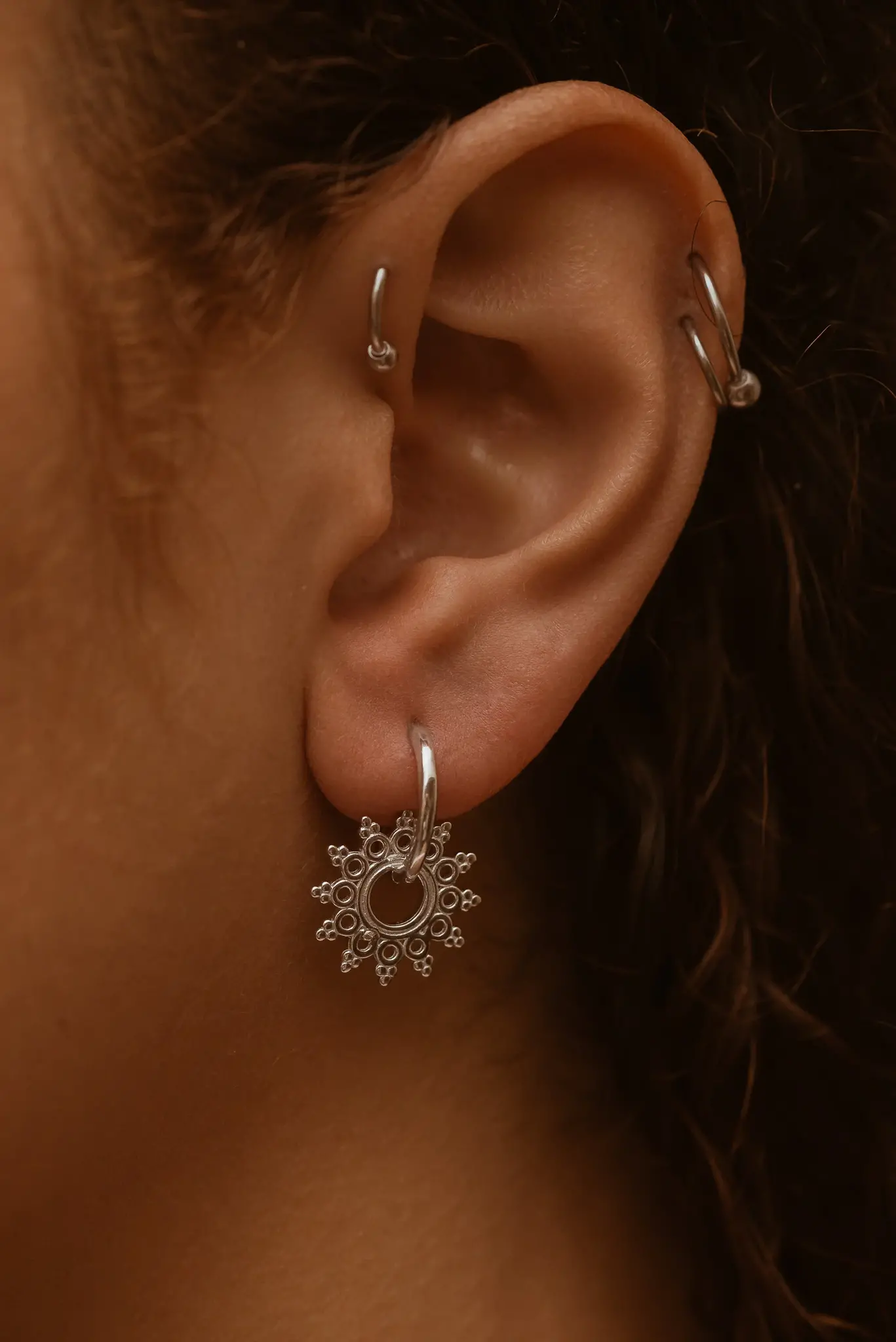 Copy of BOA BOUCLE OREILLE JARA OR VERMEIL 14K