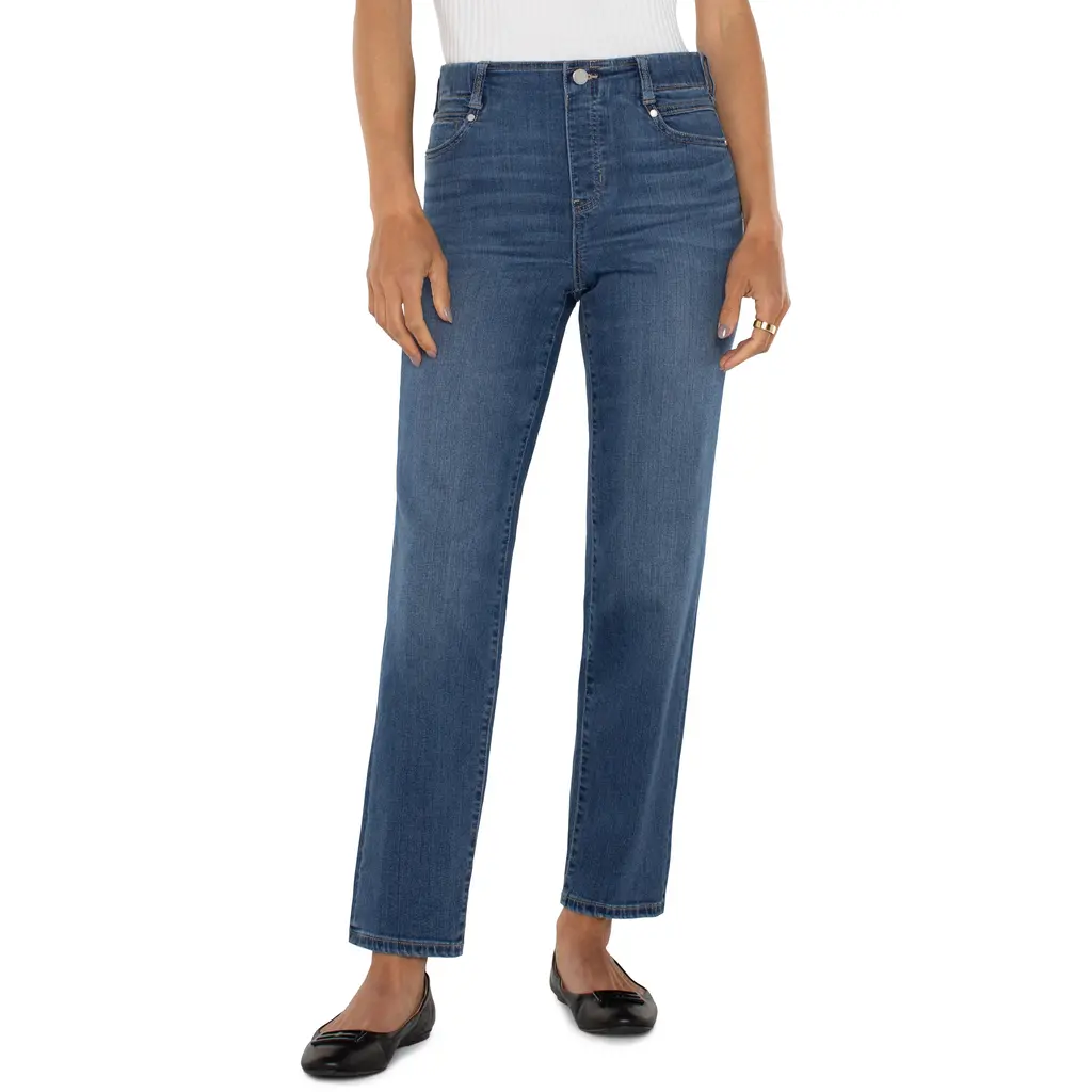 LIVERPOOL LIVERPOOL JEANS PULL ON GIA GLIDER SLIM SAGE CREEK