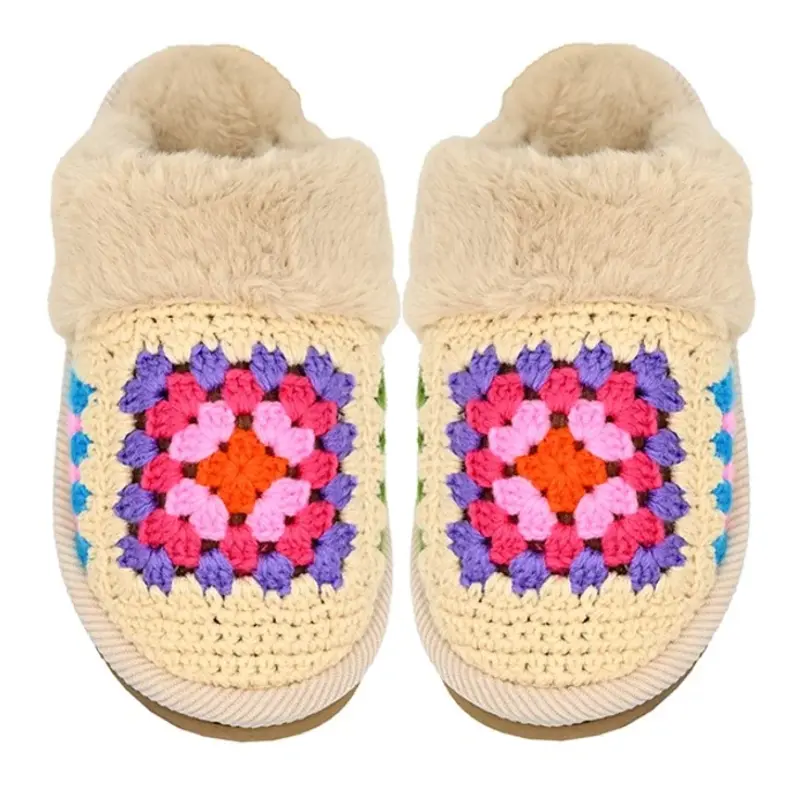 CC C.C CROCHET SLIPPER BEIGE M/L
