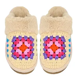 CC C.C CROCHET SLIPPER BEIGE S/M
