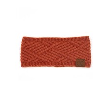 CC C.C BANDEAU KNITTED STRIPE CRISSCROSS RUST MIX