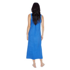 I LOVE TYLER MADISON TYLER MADISON 259000 LINEN SLEEVELESS DRESS LAPIS BLUE