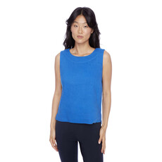 I LOVE TYLER MADISON TYLER MADISON 248000 LINEN SLEEVELESS TOP LAPIS BLUE