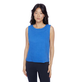 I LOVE TYLER MADISON TYLER MADISON 248000 LINEN SLEEVELESS TOP LAPIS BLUE