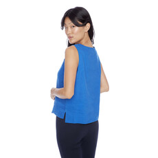 I LOVE TYLER MADISON TYLER MADISON 248000 LINEN SLEEVELESS TOP LAPIS BLUE