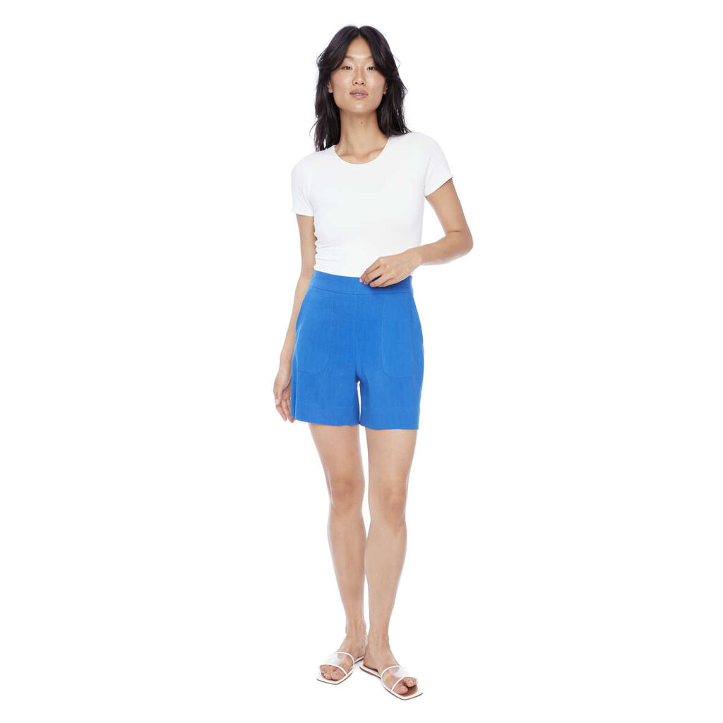 I LOVE TYLER MADISON TYLER MADISON 256011 LINEN SHORT LAPIS BLUE