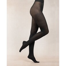 BLEU FORÊT BLEU FORET COLLANT MODAL CACHEMIRE A COTES NOIR