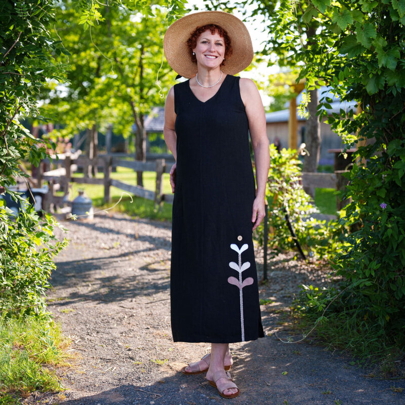 RIEN NE SE PERD TOUT SE CREE RIEN NE SE PERD ROBE CONTEMPORAINE NOIR