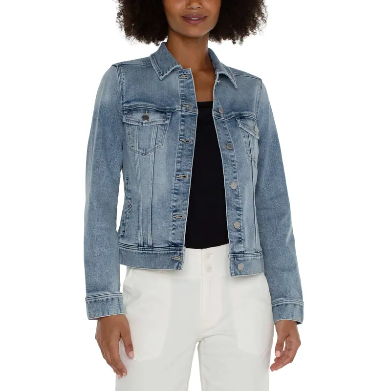 LIVERPOOL LIVERPOOL CLASSIC JEAN JACKET CABRILLO