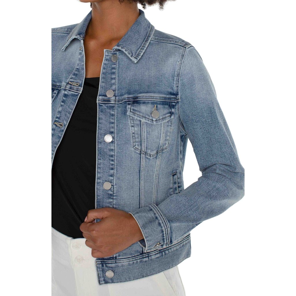 LIVERPOOL LIVERPOOL CLASSIC JEAN JACKET CABRILLO