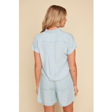 RENUAR RENUAR 25E CHEMISE M COURTES TENCEL CHAMBRAY