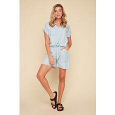 RENUAR RENUAR 25E CHEMISE M COURTES TENCEL CHAMBRAY