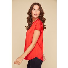RENUAR RENUAR 25E BLOUSE M COURTES AIRFLOW SCARLET