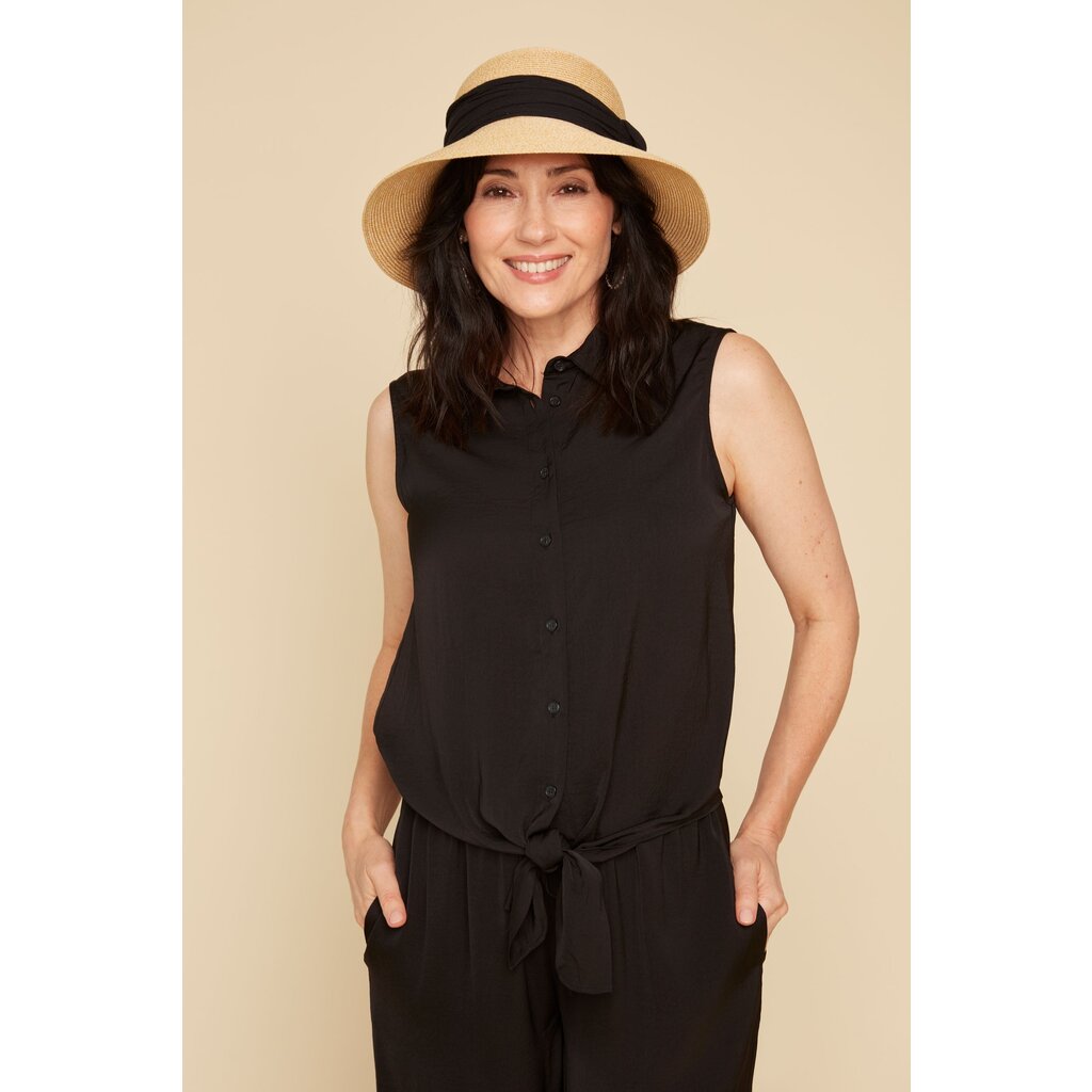 RENUAR RENUAR 25E BLOUSE SANS MANCHES AIRFLOW BLACK