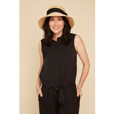 RENUAR RENUAR 25E BLOUSE SANS MANCHES AIRFLOW BLACK