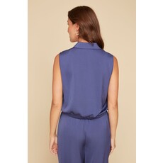 RENUAR RENUAR 25E BLOUSE SANS MANCHES AIRFLOW BLUE