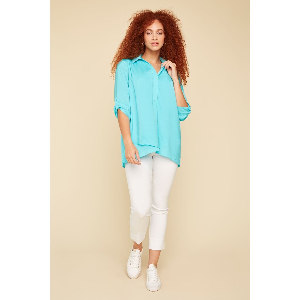 RENUAR RENUAR 25E BLOUSE AIRFLOW AQUA