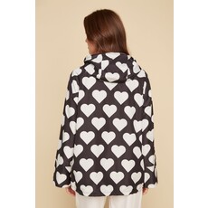 RENUAR RENUAR 25E JACKET/IMPER REVERSIBLE COEURS BLACK