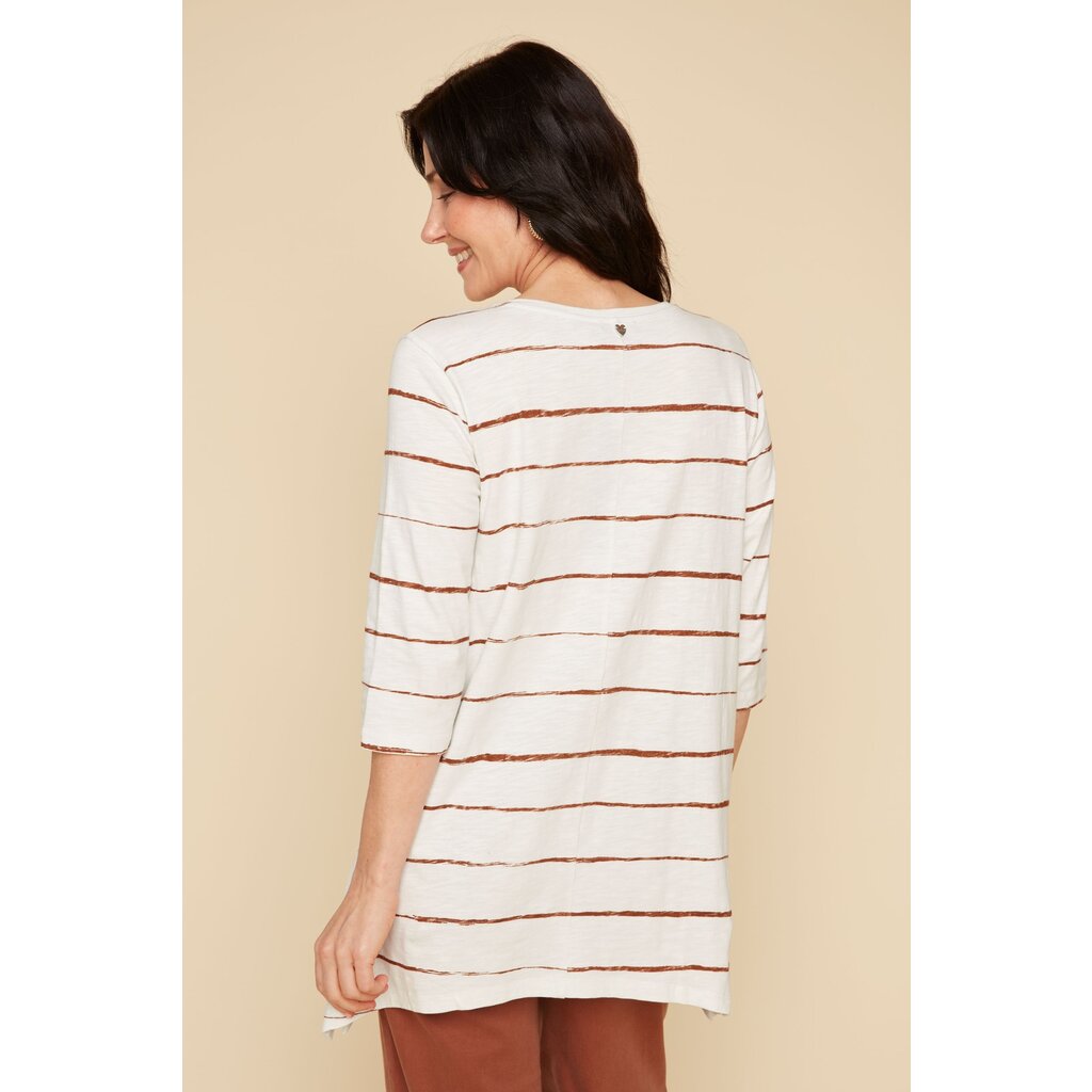 RENUAR RENUAR 25E TOP TRICOT MANCHES 3/4 RAYE COCO