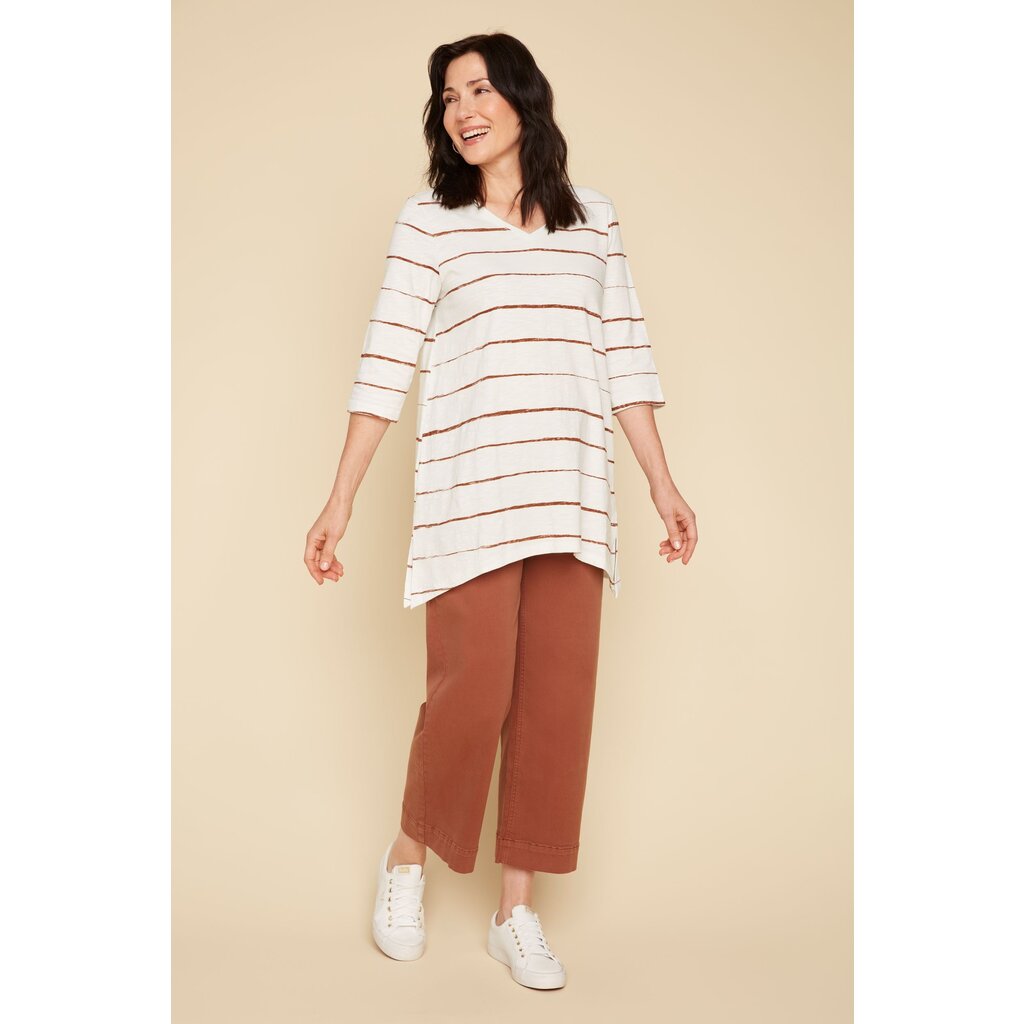 RENUAR RENUAR 25E TOP TRICOT MANCHES 3/4 RAYE COCO