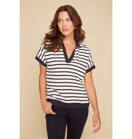 RENUAR RENUAR 25E HAUT M COURTES RAYURES NEW MIDNIGHT COMBO