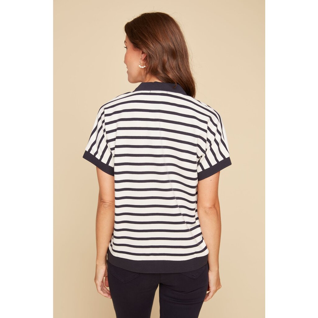 RENUAR RENUAR 25E HAUT M COURTES RAYURES NEW MIDNIGHT COMBO