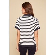 RENUAR RENUAR 25E HAUT M COURTES RAYURES NEW MIDNIGHT COMBO