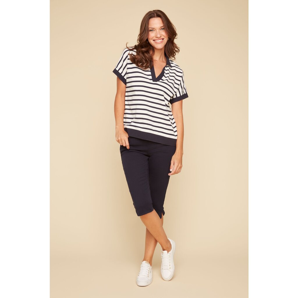 RENUAR RENUAR 25E HAUT M COURTES RAYURES NEW MIDNIGHT COMBO