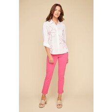 RENUAR RENUAR 25E CHEMISE M LONGUES FLEURS WATERMELON