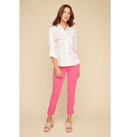 RENUAR RENUAR 25E CHEMISE M LONGUES FLEURS WATERMELON