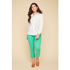 RENUAR RENUAR 25E CHEMISE MANCHES LONGUES FLEURS JADE