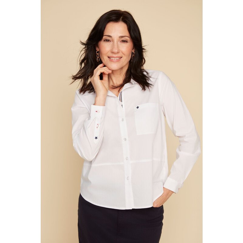 RENUAR RENUAR 25E CHEMISE MANCHES LONGUES WHITE