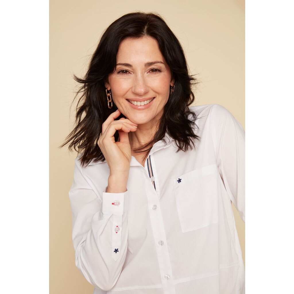 RENUAR RENUAR 25E CHEMISE MANCHES LONGUES WHITE