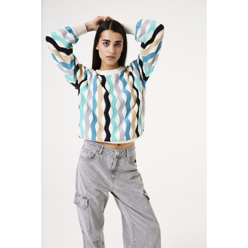 GARCIA GARCIA HAUT X40243 TRICOT VAGUES WHITECAP