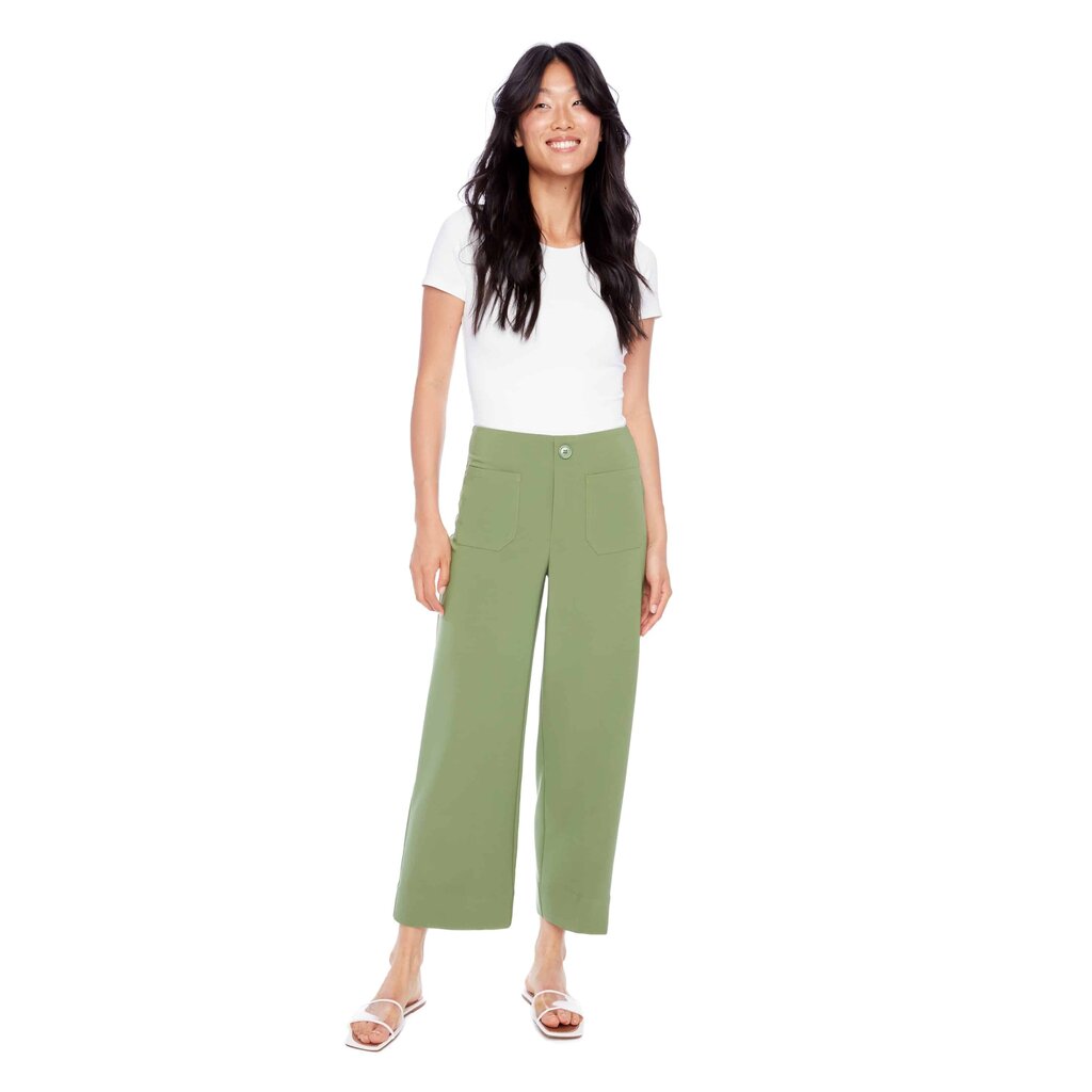 I LOVE TYLER MADISON TYLER MADISON 256010 PANTALON WIDE LEG VERT DILL