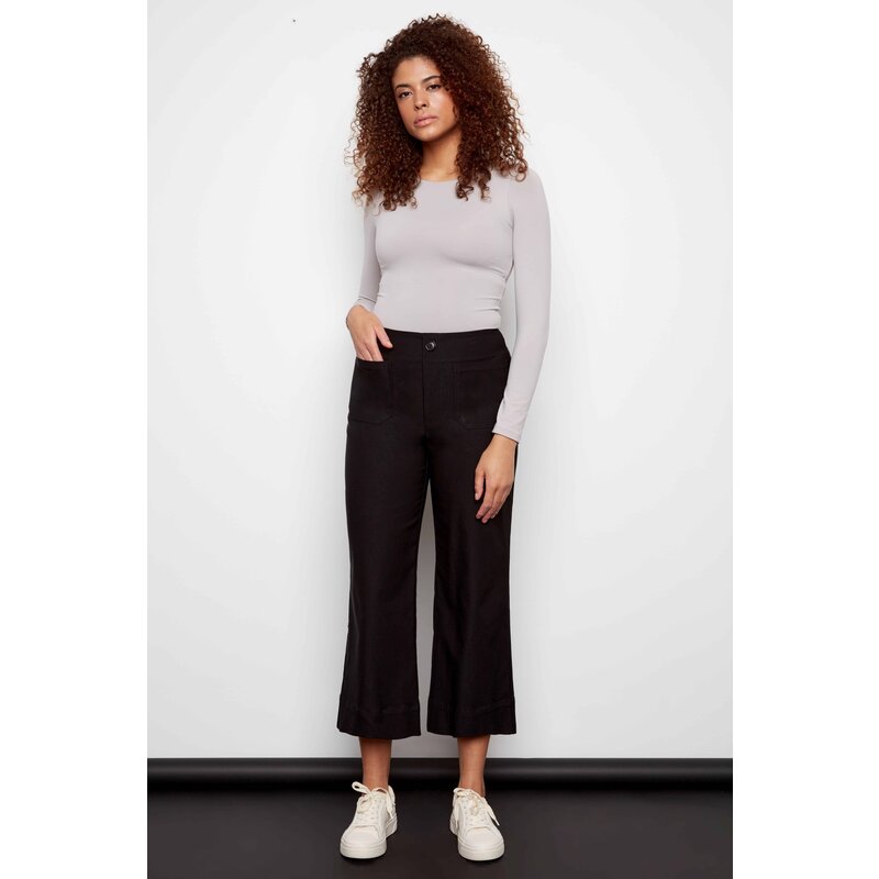 I LOVE TYLER MADISON TYLER MADISON 426014 PANTALON WIDE LEG BLACK