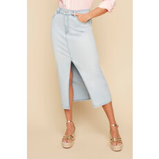 RENUAR RENUAR 25E JUPE LONGUE BLEACHED WASH