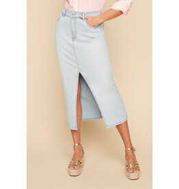 RENUAR RENUAR 25E JUPE LONGUE BLEACHED WASH