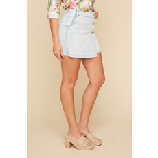 RENUAR RENUAR 25E SKORT/JUPE CULOTTE BLEACHED WASH