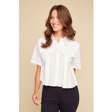 RENUAR RENUAR 25E CHEMISE PLIS MANCHES COURTES WHITE